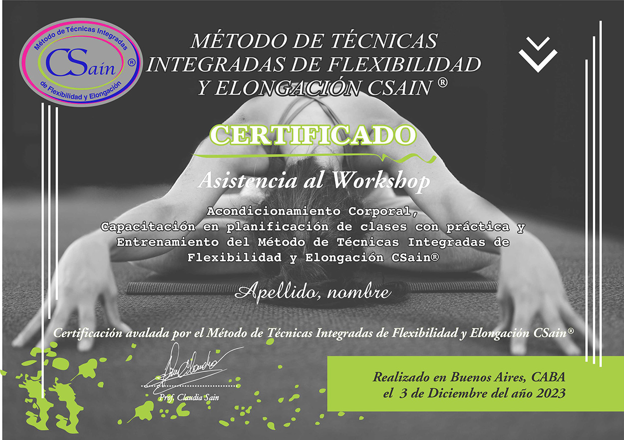 certificado de workshop